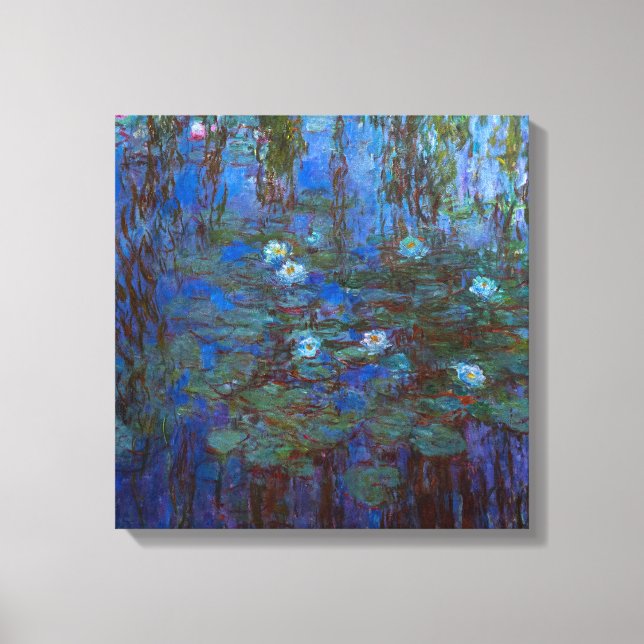Claude Monet - Blue Water Lilies Canvas Print (Front)