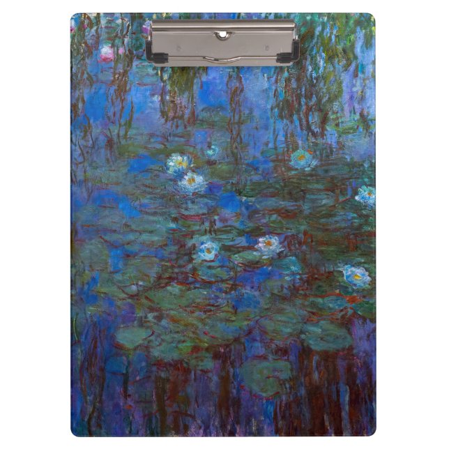 Claude Monet - Blue Water Lilies Clipboard (Front)
