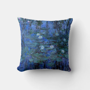 Claude Monet Blue Water Lilies Cushion