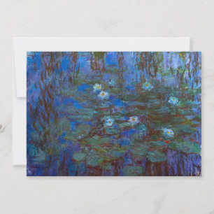 Claude Monet - Blue Water Lilies Invitation