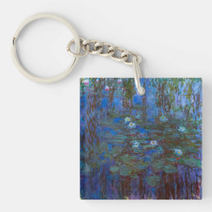 Claude Monet - Blue Water Lilies Key Ring