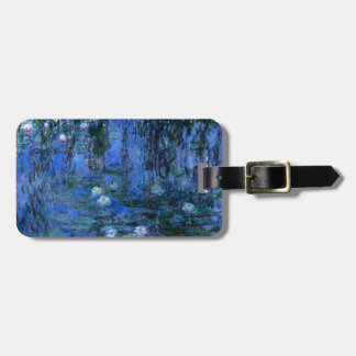 Claude Monet Blue Water Lilies Luggage Tag
