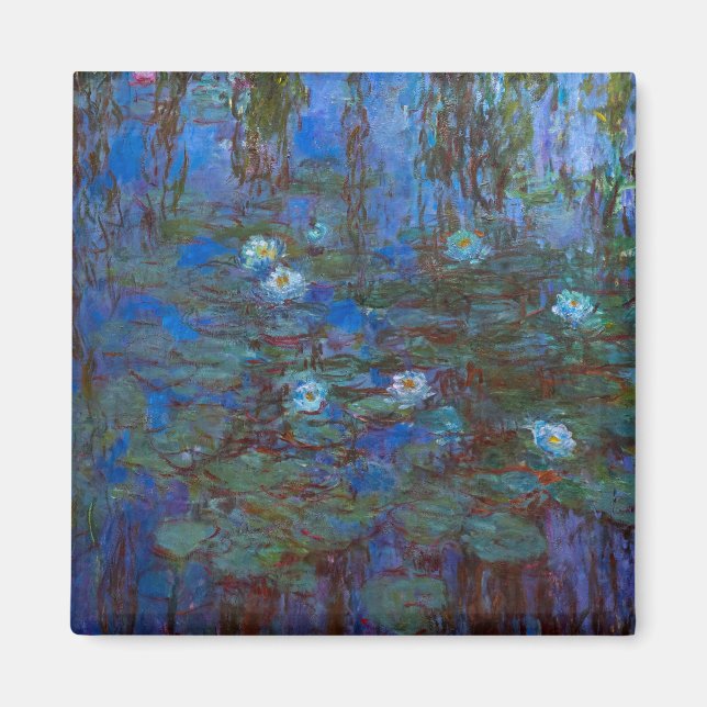 Claude Monet - Blue Water Lilies Magnet (Front)