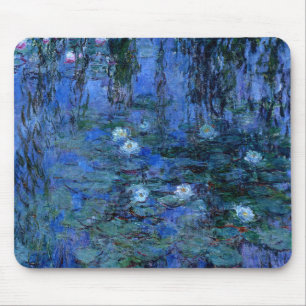 Claude Monet Blue Water Lilies Mouse Mat