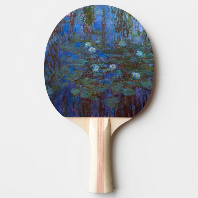 Claude Monet - Blue Water Lilies Ping Pong Paddle (Front)