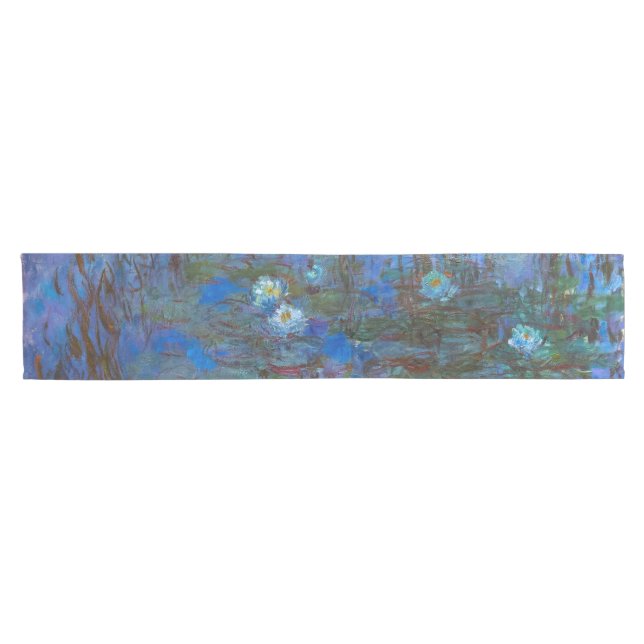 Claude Monet - Blue Water Lilies Short Table Runner (Horizontal)