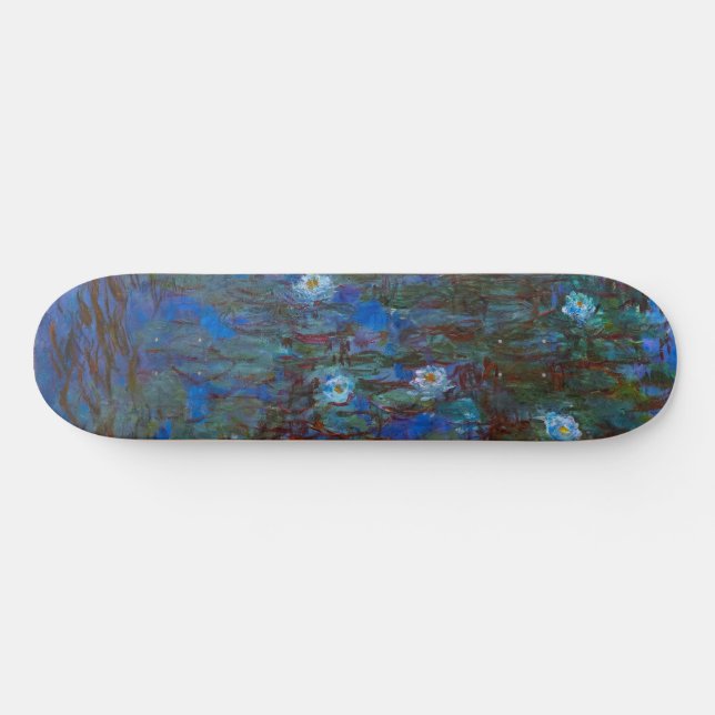 Claude Monet - Blue Water Lilies Skateboard (Horz)
