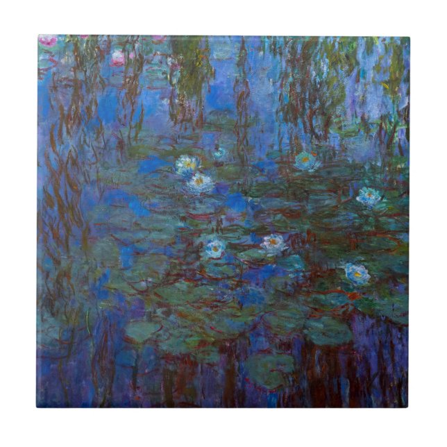 Claude Monet - Blue Water Lilies Tile (Front)