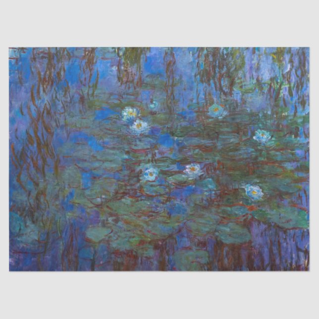 Claude Monet - Blue Water Lilies Tissue Paper (Front)