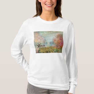 Claude Monet Boat Studio on the Seine T-Shirt