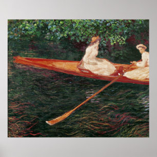 Claude Monet   Boating on the river Epte Poster