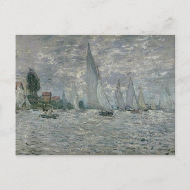 Claude Monet | Boats, or Regatta at Argenteuil Postcard (Front)