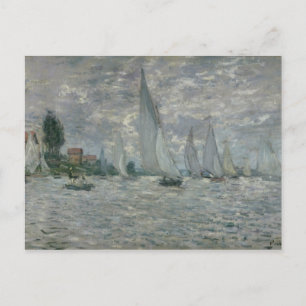 Claude Monet Boats, or Regatta at Argenteuil Postcard
