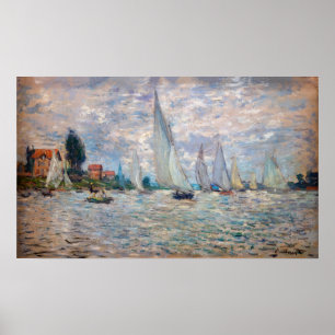Claude Monet - Boats Regatta at Argenteuil Poster