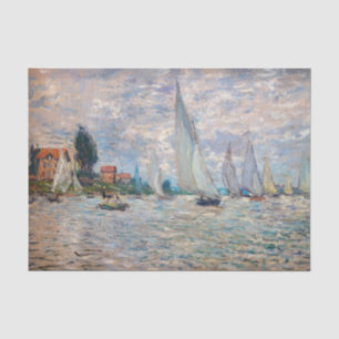 Claude Monet - Boats Regatta at Argenteuil Tissue Paper