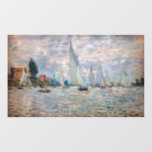 Claude Monet - Boats Regatta at Argenteuil Window Cling<br><div class="desc">The Boats Regatta at Argenteuil / Regate a Argenteuil - Claude Monet,  Oil on Canvas,  1874</div>