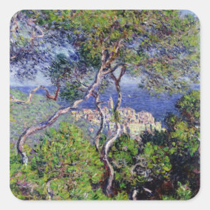 Claude Monet   Bordighera, 1884 Square Sticker