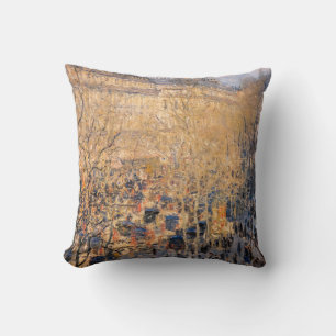Claude Monet - Boulevard des Capucines in Paris Cushion