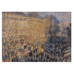 Claude Monet - Boulevard des Capucines in Paris Cutting Board