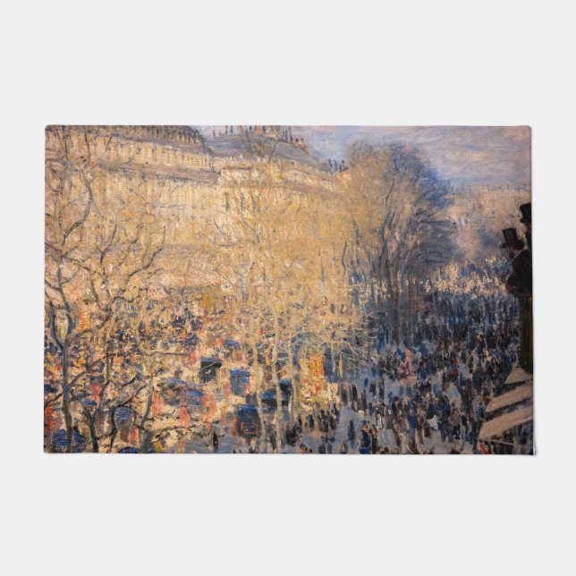 Claude Monet - Boulevard des Capucines in Paris Doormat (Front)