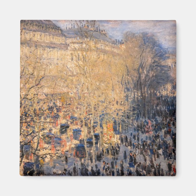 Claude Monet - Boulevard des Capucines in Paris Magnet (Front)