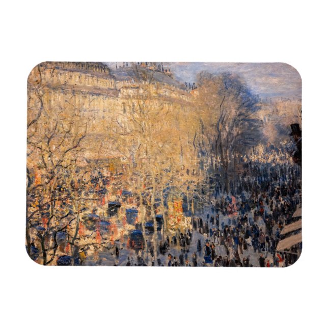 Claude Monet - Boulevard des Capucines in Paris Magnet (Horizontal)
