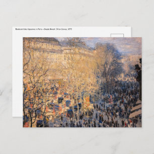Claude Monet - Boulevard des Capucines in Paris Postcard