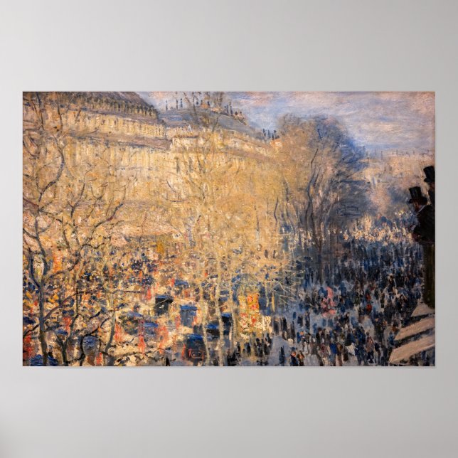Claude Monet - Boulevard des Capucines in Paris Poster (Front)