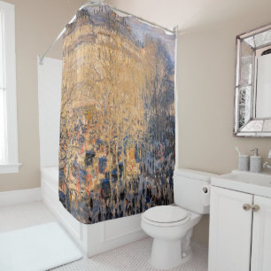 Claude Monet - Boulevard des Capucines in Paris Shower Curtain