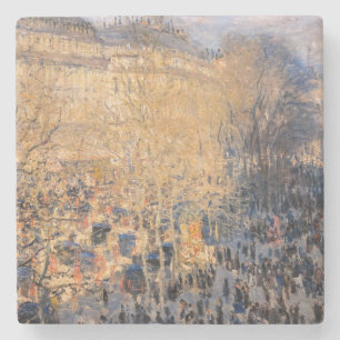 Claude Monet - Boulevard des Capucines in Paris Stone Coaster