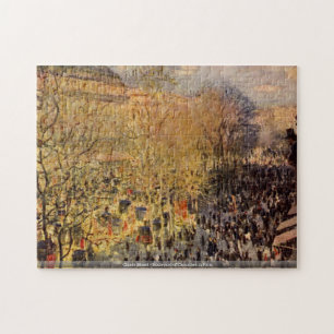 Claude Monet - Boulevard of Capucines in Paris Jigsaw Puzzle