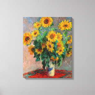 Claude Monet - Bouquet of Sunflowers Canvas Print