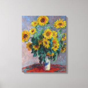 Claude Monet Bouquet of Sunflowers Canvas Print