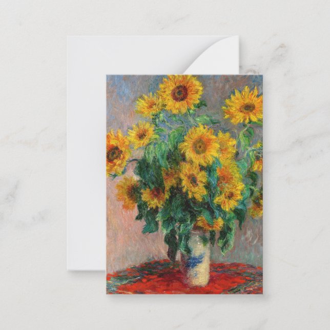 Claude Monet - Bouquet of Sunflowers Card (Front)