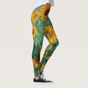 Claude Monet - Bouquet of Sunflowers Leggings