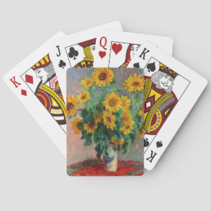 Claude Monet - Bouquet of Sunflowers Playing Cards