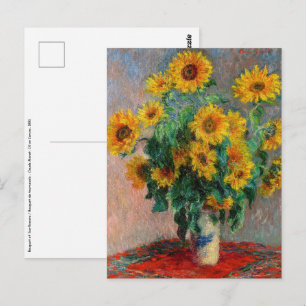 Claude Monet - Bouquet of Sunflowers Postcard