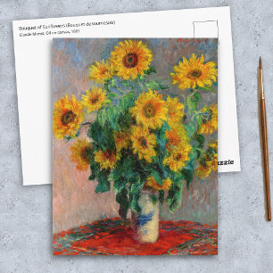 Claude Monet - Bouquet of Sunflowers Postcard