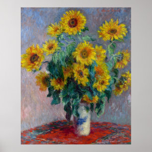Claude Monet Bouquet of Sunflowers Poster