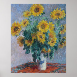 Claude Monet - Bouquet Of Sunflowers, Poster
