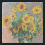 Claude Monet - Bouquet of Sunflowers Stone Coaster<br><div class="desc">Bouquet of Sunflowers / Bouquet de tournesols - Claude Monet,  Oil on Canvas,  1881</div>