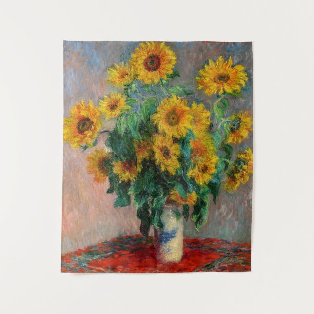 Claude Monet - Bouquet of Sunflowers Tapestry (Front)
