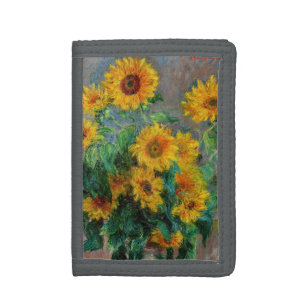 Claude Monet - Bouquet of Sunflowers Trifold Wallet