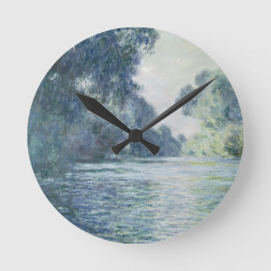 Claude Monet Branch of the Seine near Giverny Round Clock