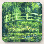 Claude Monet: Bridge Over a Pond of Water Lilies Coaster<br><div class="desc">A wonderful set of six classic coasters featuring a bridge over a pond of water lilies,  painted by the French impressionist painter Claude Monet.</div>