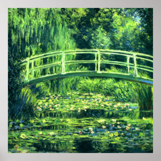 Claude Monet: Bridge Over a Pond of Water Lilies Poster
