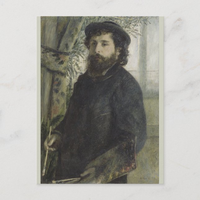Claude Monet by Pierre-Auguste Renoir Postcard (Front)