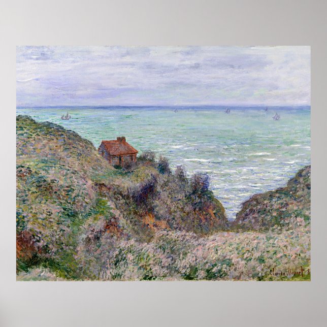 Claude Monet Cabin Of The Customs Watch Poster (Front)