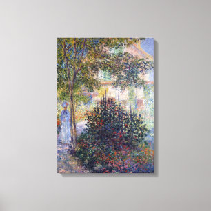 Claude Monet Camille in the Garden at Argenteuil Canvas Print