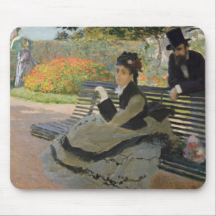 Claude Monet - Camille Monet on a Bench Mouse Mat
